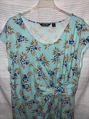 Land’s End, Women’s 2X, Summer Dress with Cinched/Tied Waist